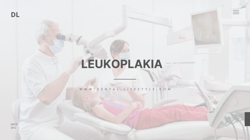 Leukoplakia is a white or gray patch that develops on the tongue, the inside of the cheek, or on the floor of the mouth.