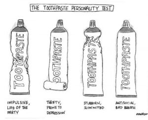 Take a look at the picture and each toothpaste in it. Which one seems more familiar to you ?